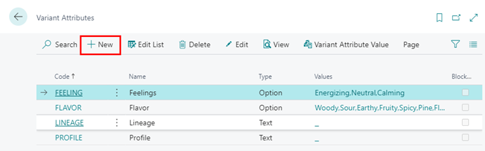Master Variants - Variant Attributes