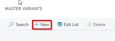 Master Variant Attributes