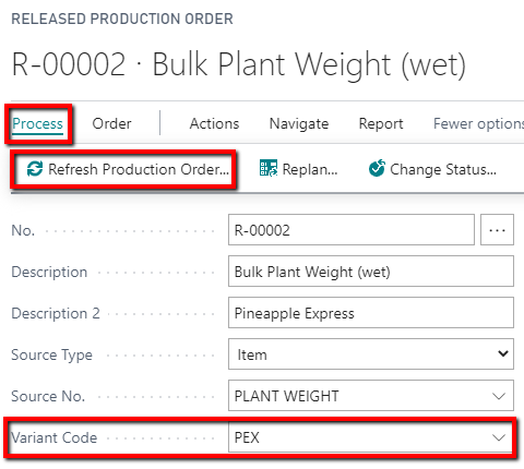 Variant Code Bc CBC Manufacturing - Variant Inheritance