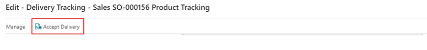 Product Delivery Tracking