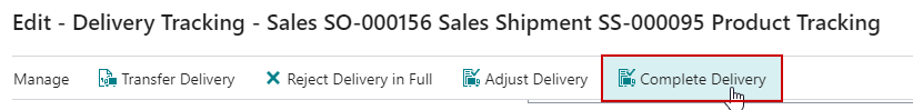 Product Delivery Tracking